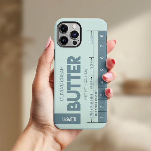 Custom Name Butter Cream iPhone Case